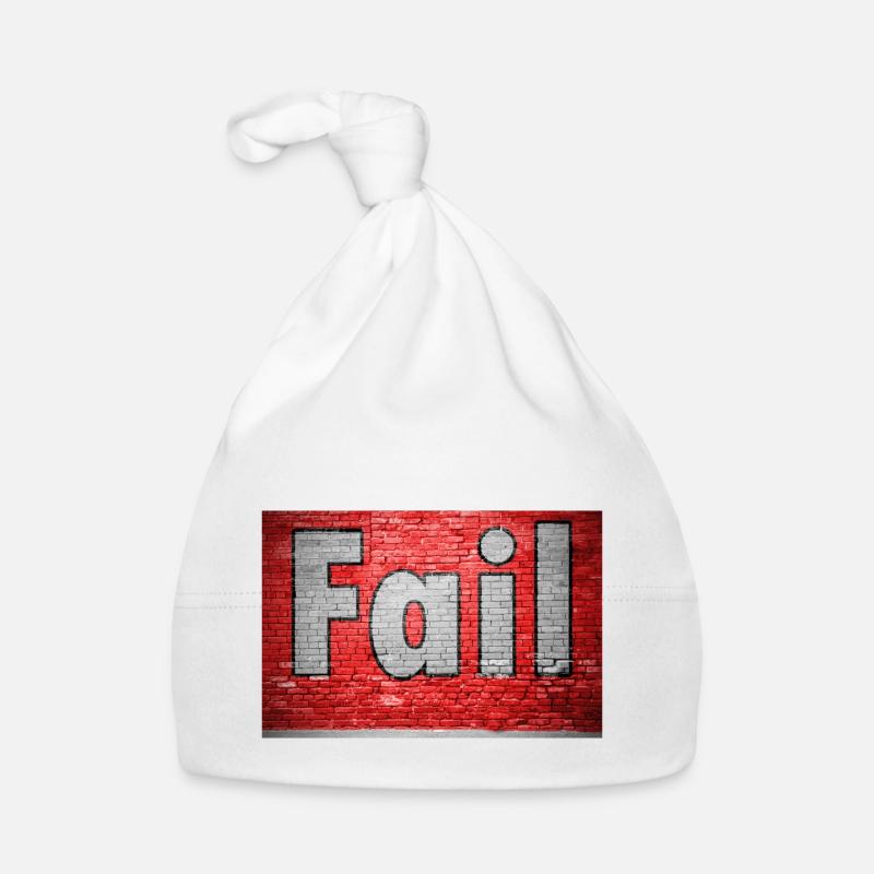 Fail Brick Wall Graffiti Organic Baby Cap