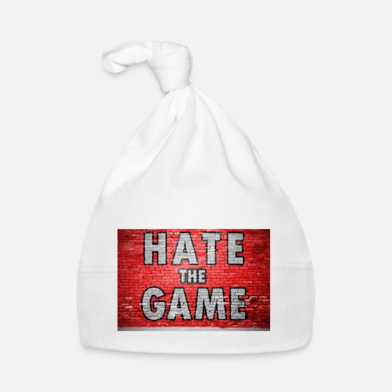 Hate The Game Brick Wall Graffiti Organic Baby Cap