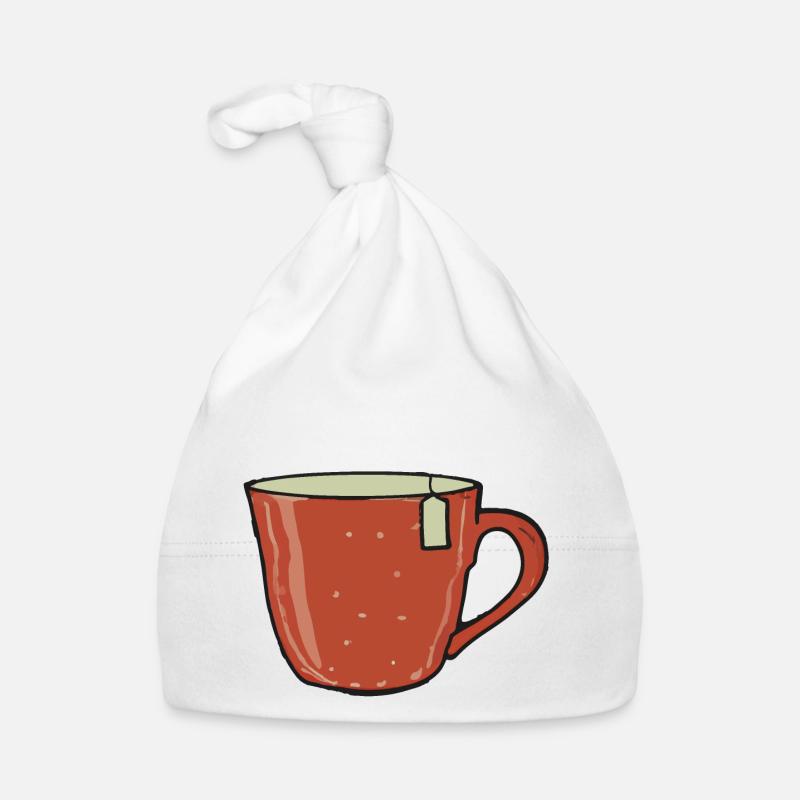 Tee Tasse Teetrinker Geschenkidee Baby Bio-Mütze