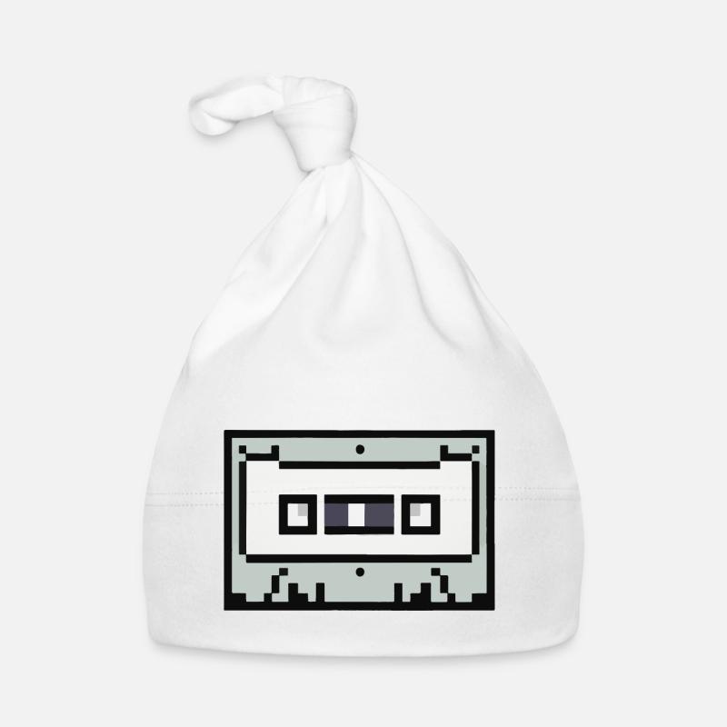Cassette Idée cadeau rétro pixélisée Bonnet bio Bébé