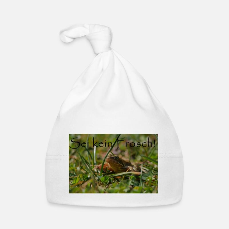Ne sois pas une grenouille Bonnet bio Bébé