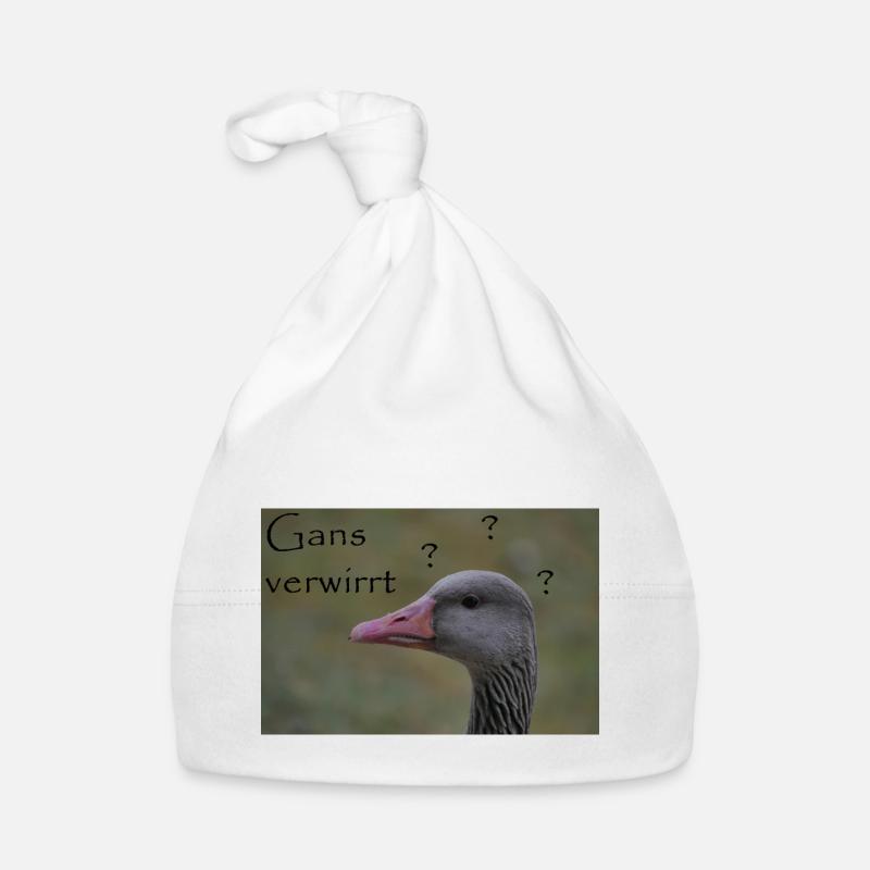 Oie confuse - drôle de dicton Bonnet bio Bébé