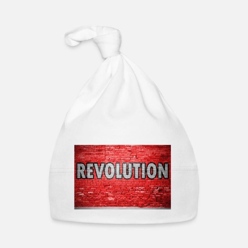 Révolution mur de briques graffiti Bonnet bio Bébé