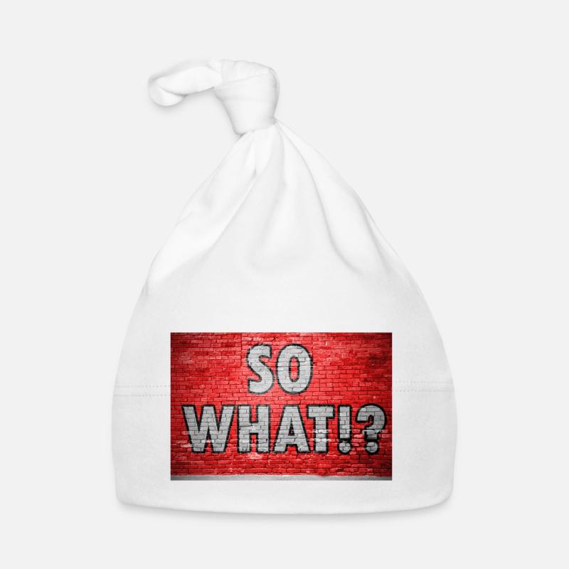 So What!? Graffiti Organic Baby Cap