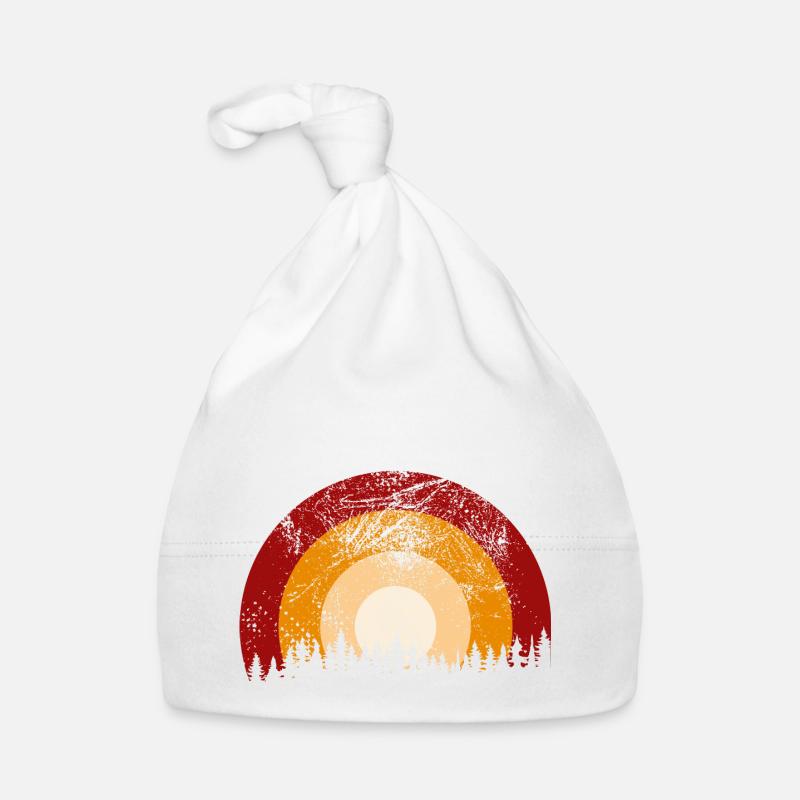 Retro Landschaft Baby Bio-Mütze