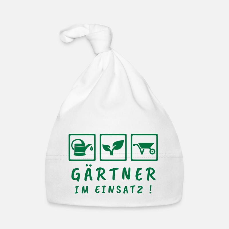 Gärtner im Einsatz Baby Bio-Mütze