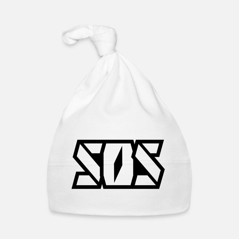 Lettrage SOS Bonnet bio Bébé