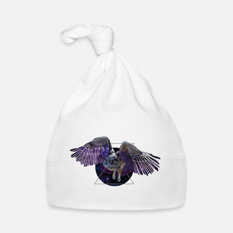 Space owl Organic Baby Cap