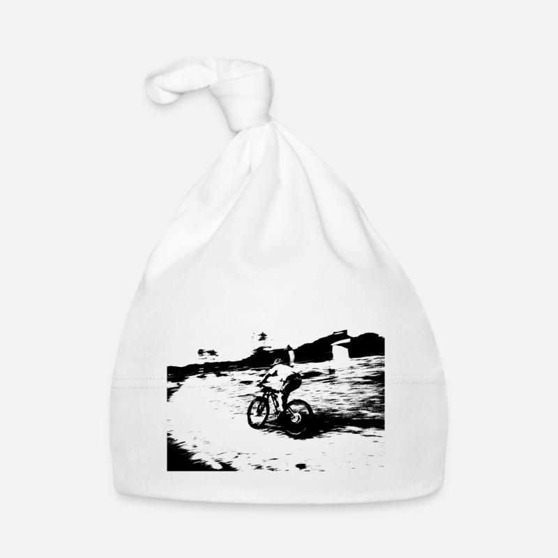 mtb bmx vintage bmx mtb - Bonnet bio Bébé - blanc