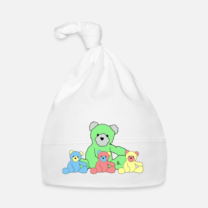 Teddy - Baby Bio-Mütze - Weiß