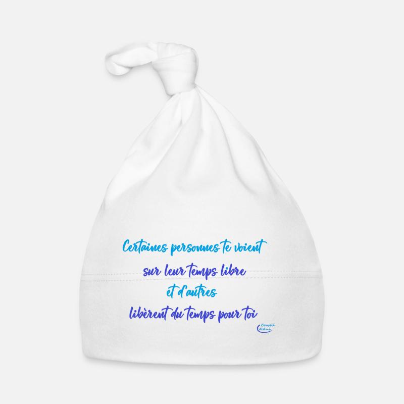 17 - Libère du temps - Bonnet bio Bébé - blanc