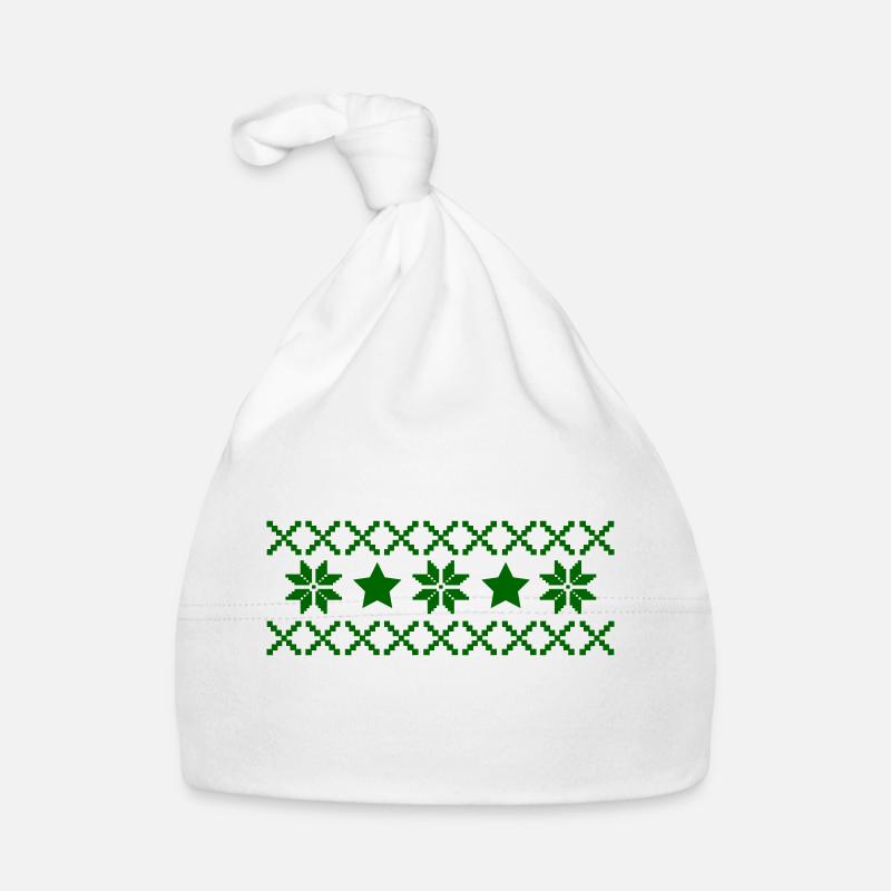 Norway Pattern Organic Baby Cap