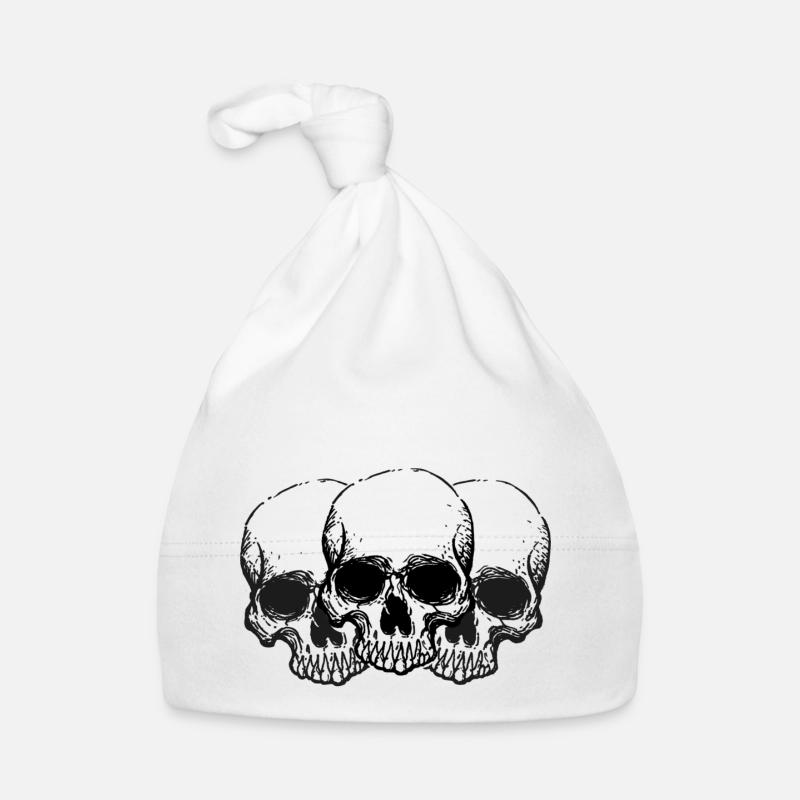 Schädel Baby Bio-Mütze