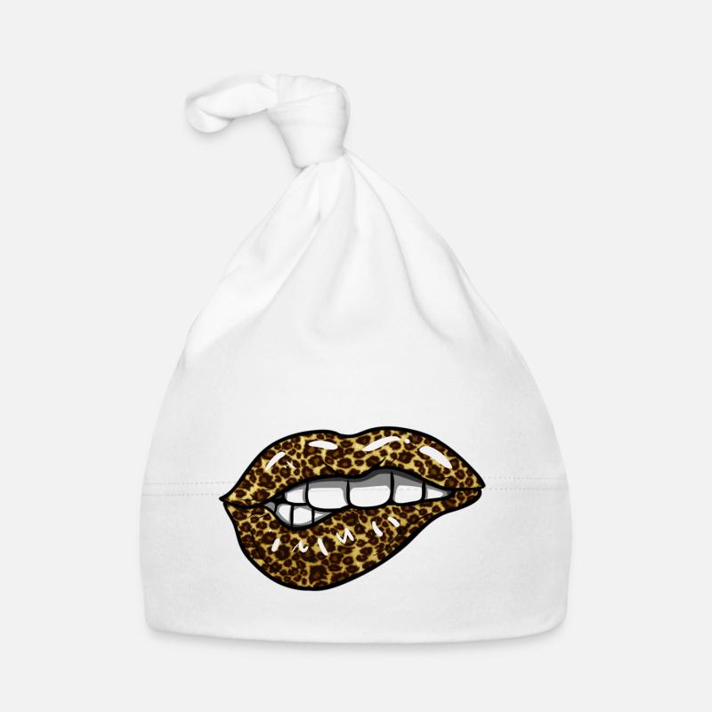 Leopard Lips Organic Baby Cap