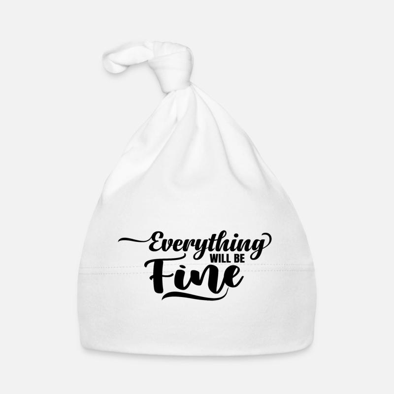 Everything will be Fine Organic Baby Cap