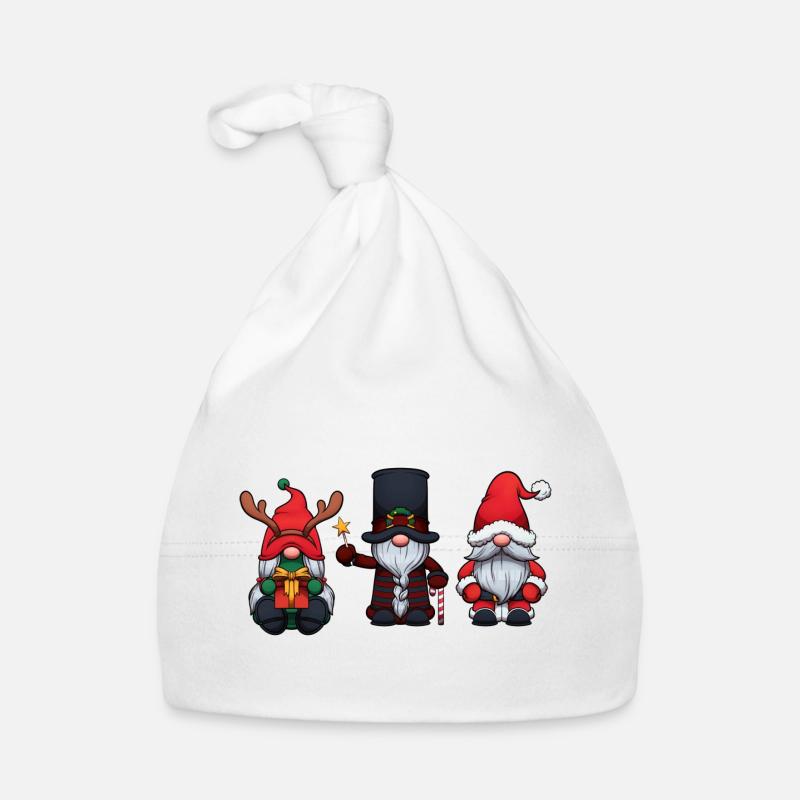 Weihnachtszwerge Baby Bio-Mütze