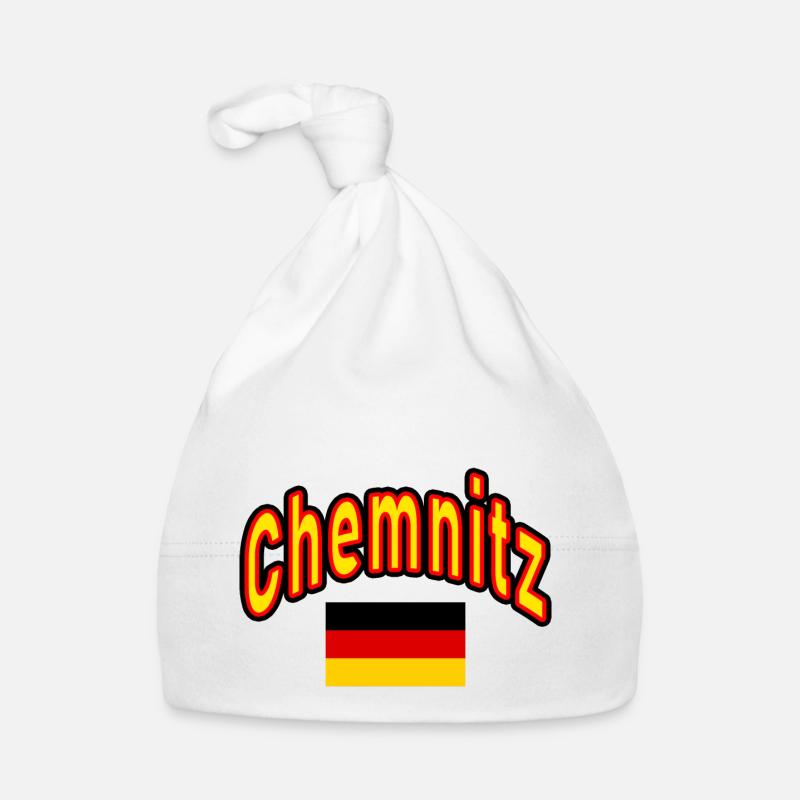 Chemnitz drapeau de l’Allemagne Bonnet bio Bébé