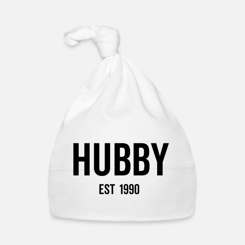 Hubby Est 1990 Organic Baby Cap