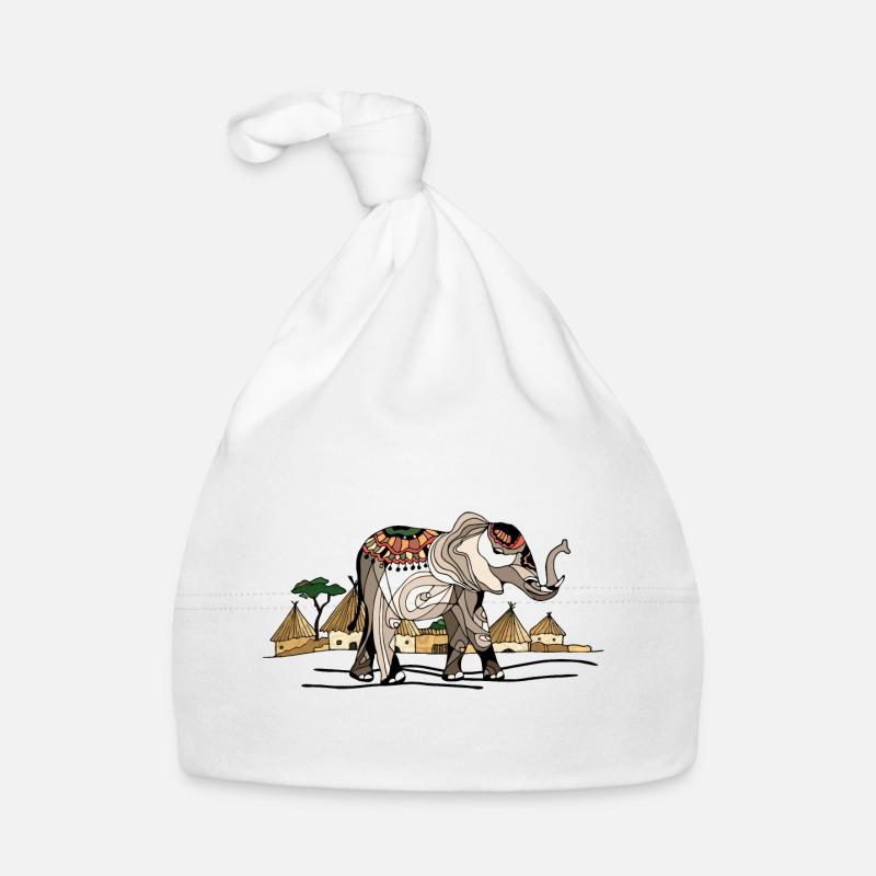 Éléphant Bonnet bio Bébé