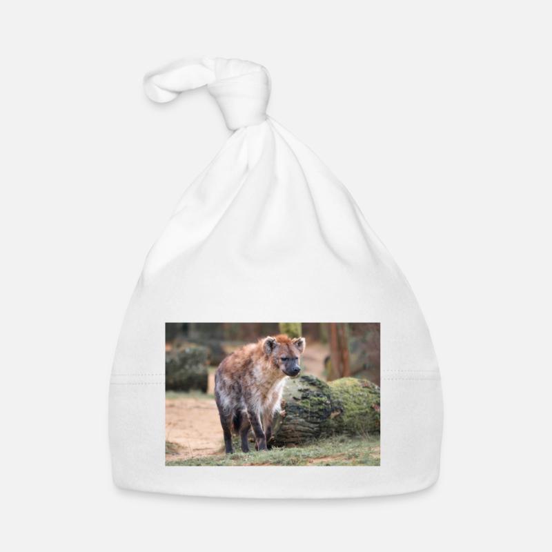 hyena or hyaena or harpy (in german Hyäne) Hyaenid Organic Baby Cap