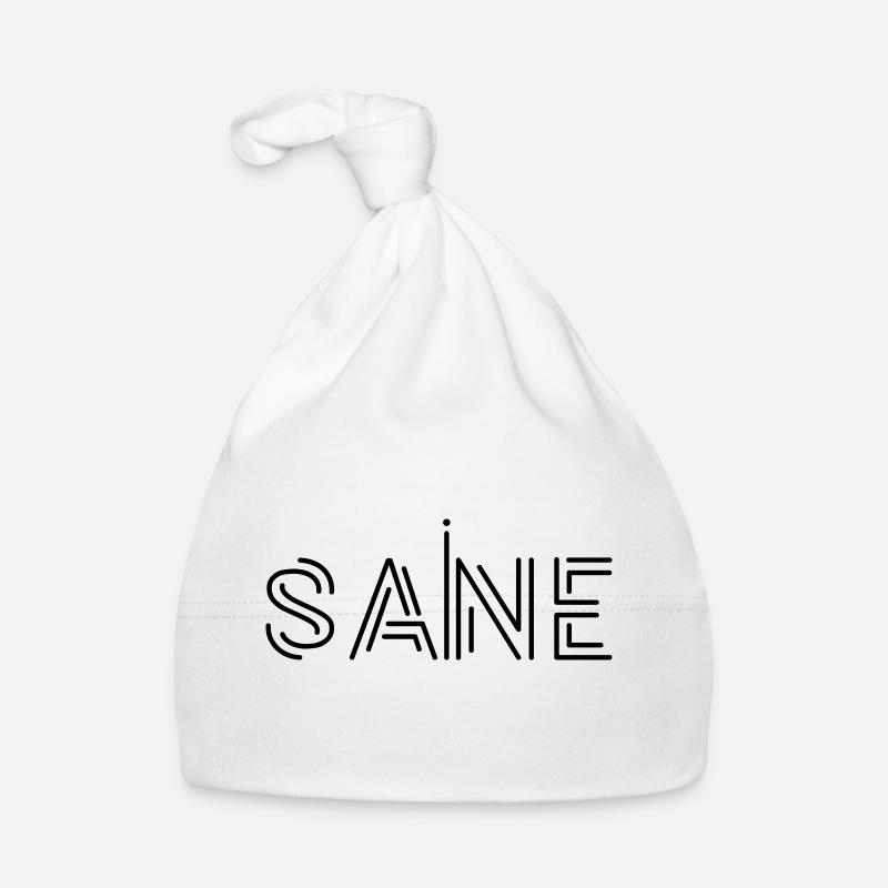 Conception de logo de texte « sain », texte imprimable, déclaration Bonnet bio Bébé