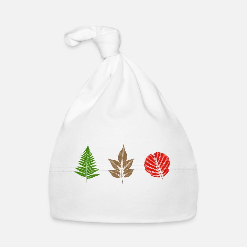 Conception des feuilles Bonnet bio Bébé