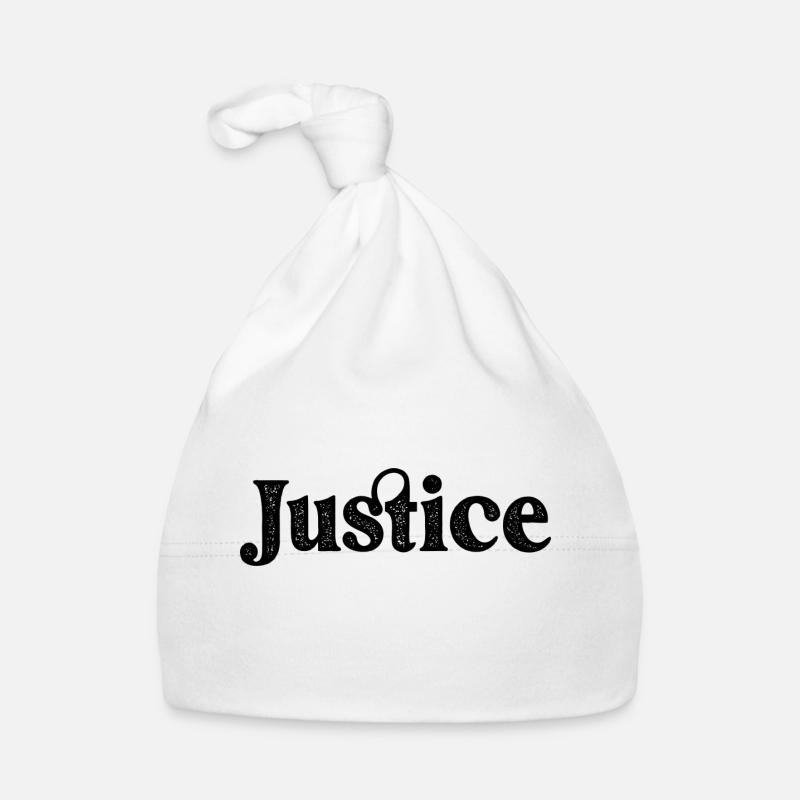 Mot de justice de conception Bonnet bio Bébé