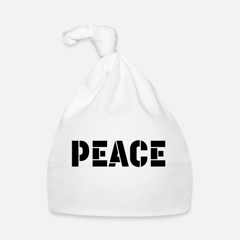 peace tshirt Organic Baby Cap