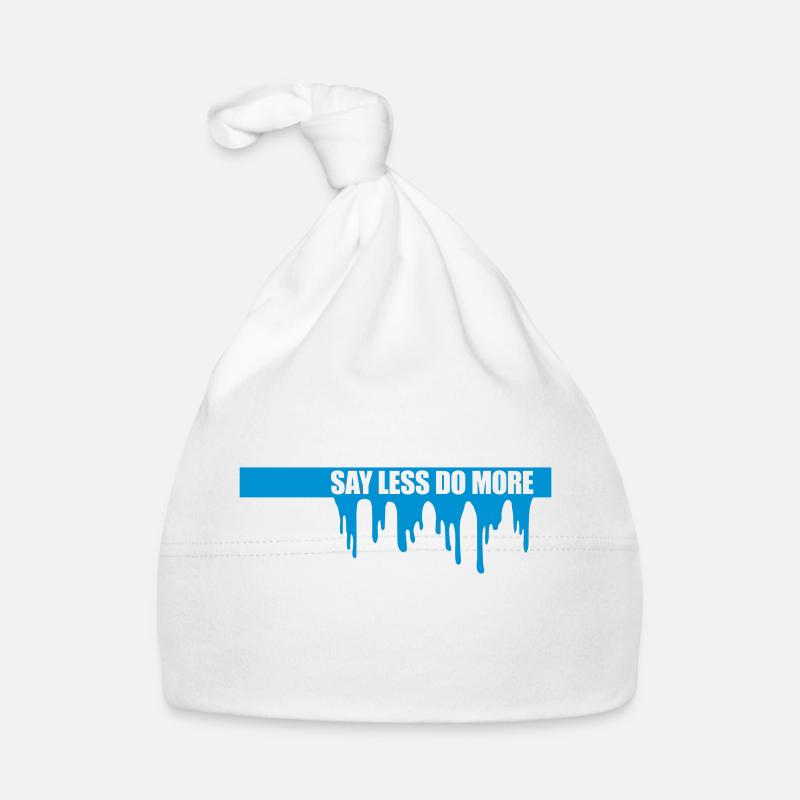 say less do more Organic Baby Cap