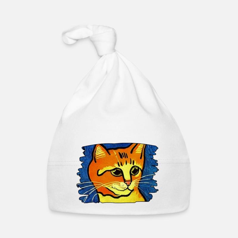 Orange Cat Organic Baby Cap