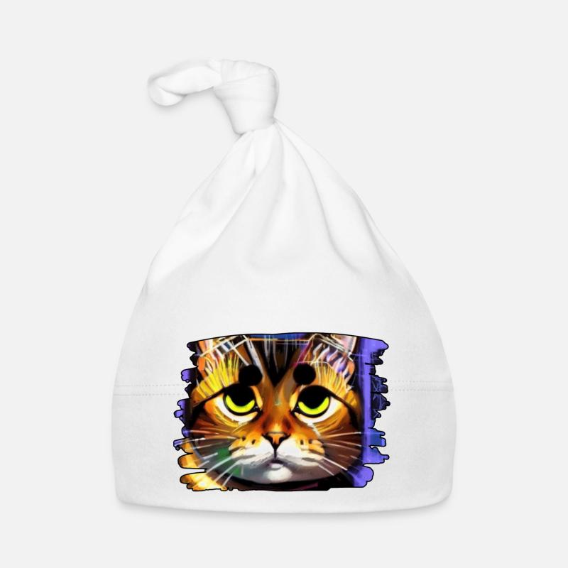 Cool cat 6 Organic Baby Cap