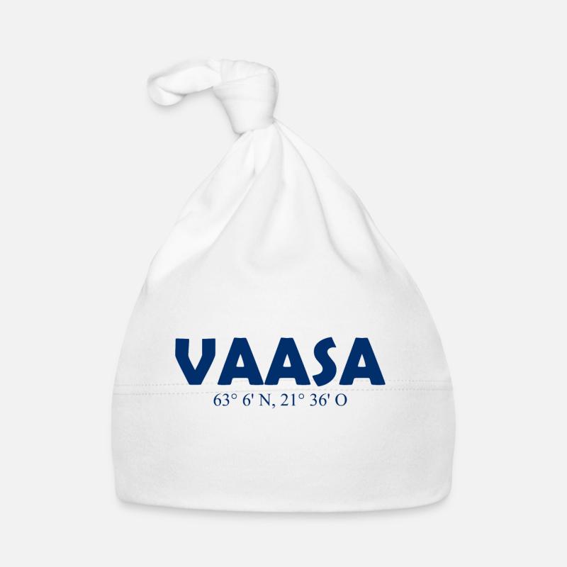 Vaasa Finland - Coordinates - Longitude - Latitude Organic Baby Cap