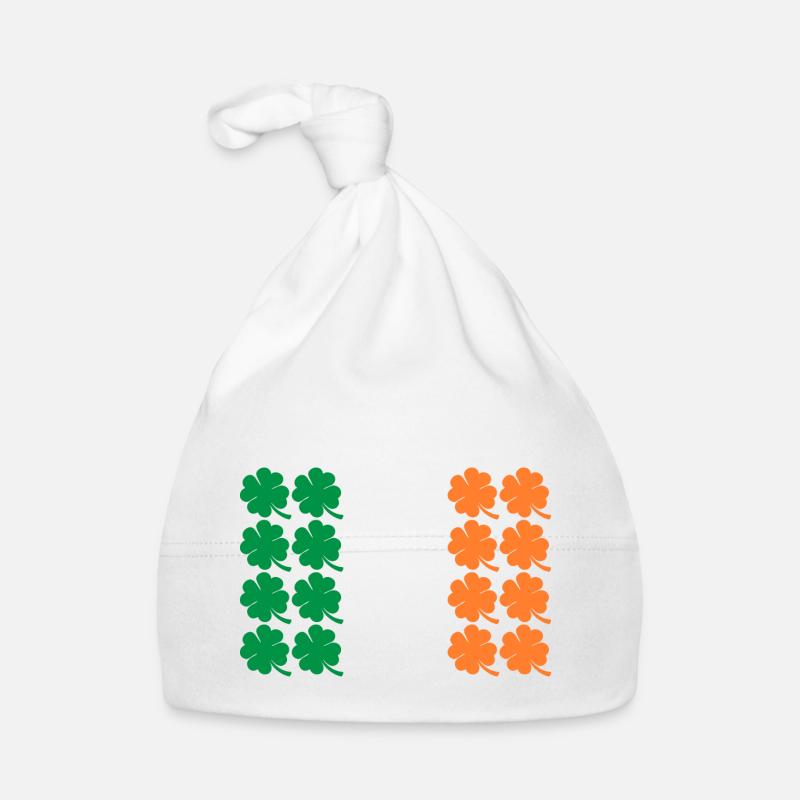 Fête de la Saint-Patrick Irlande Drapeau Clover Cadeau Bonnet bio Bébé