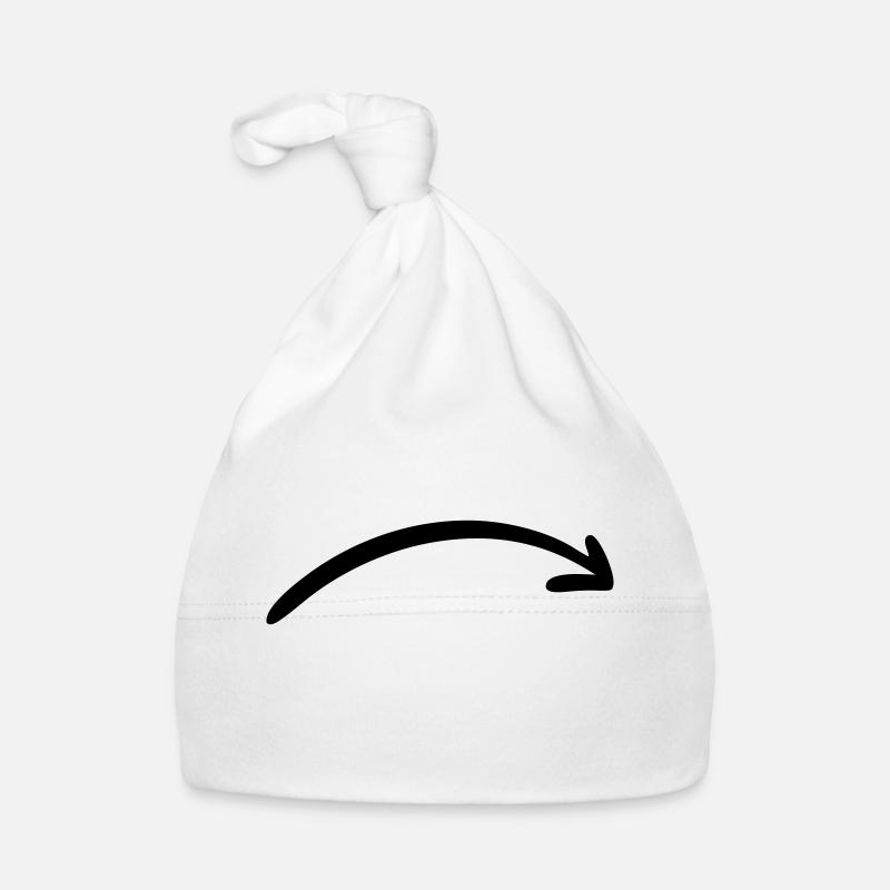 Flèche dessin croquis noir Bonnet bio Bébé