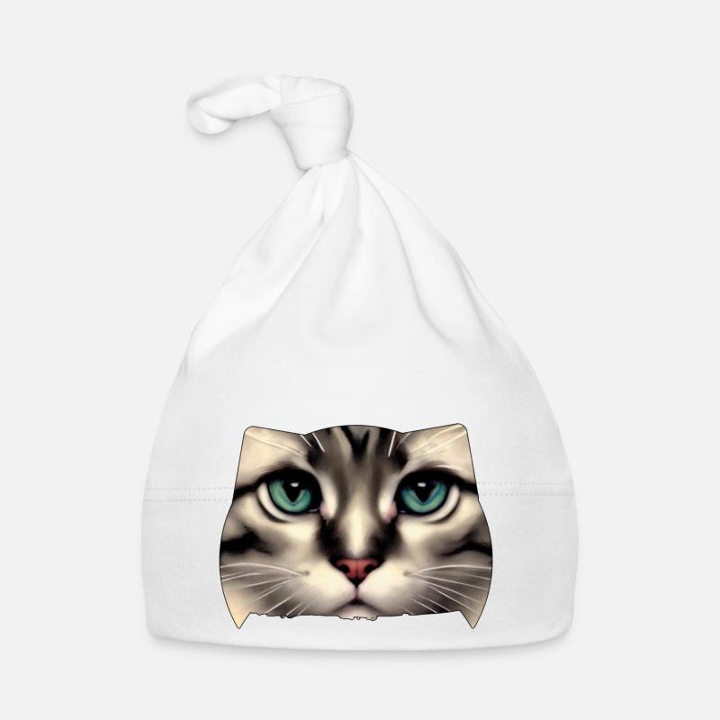 Visage de chat Bonnet bio Bébé