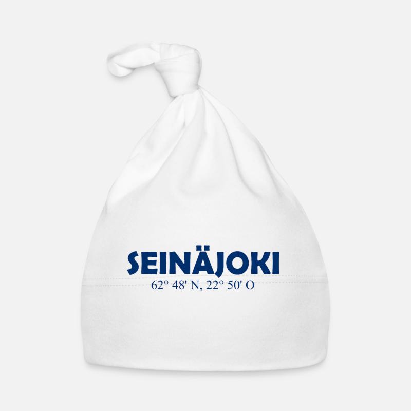 Seinäjoki - Finland - Coordinates - Longitude Organic Baby Cap