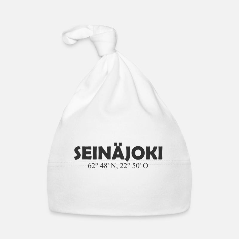 Seinäjoki - Finland - Coordinates - Longitude Organic Baby Cap