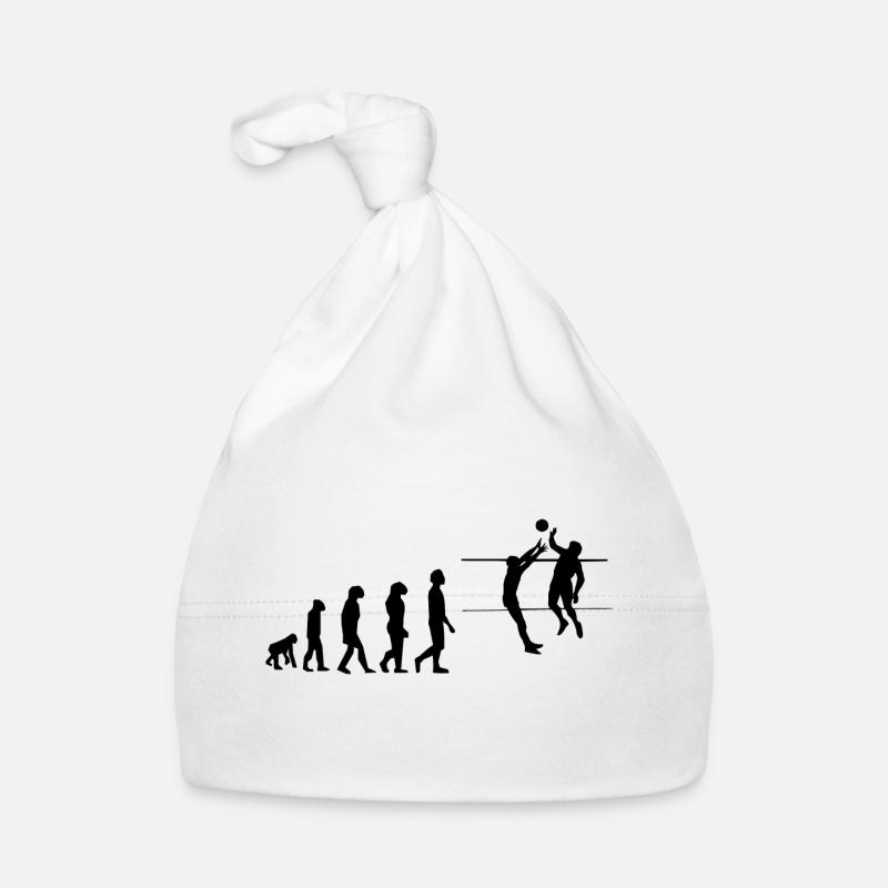 Volleyball evolution Organic Baby Cap