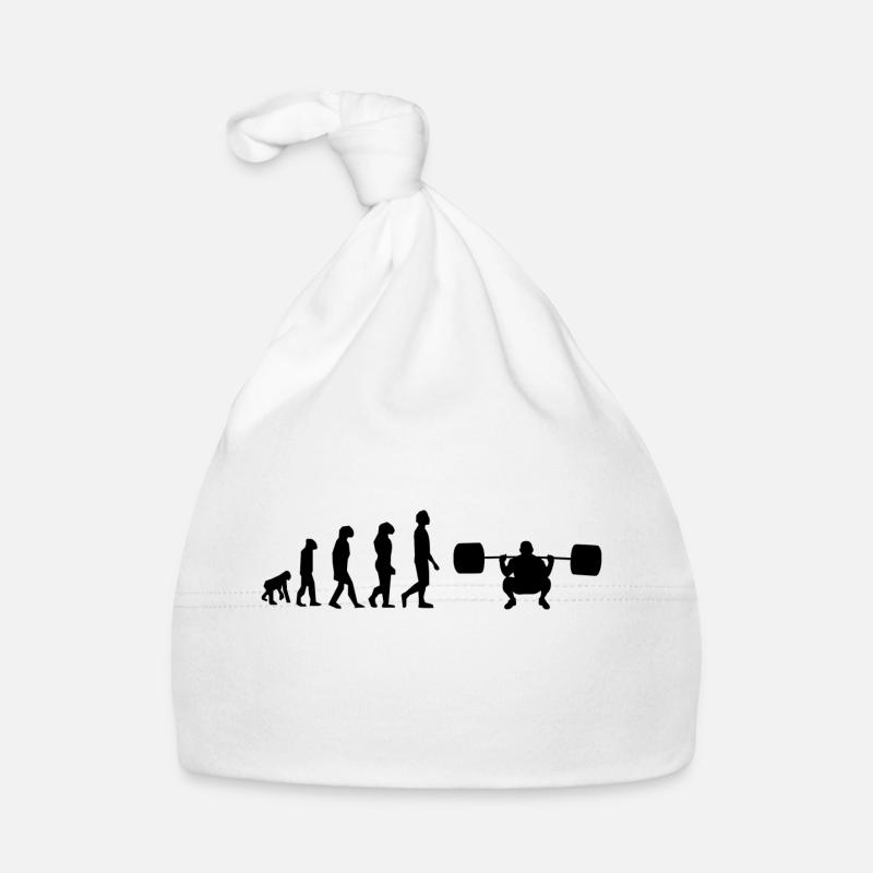 Evolution des Gewichthebens Baby Bio-Mütze