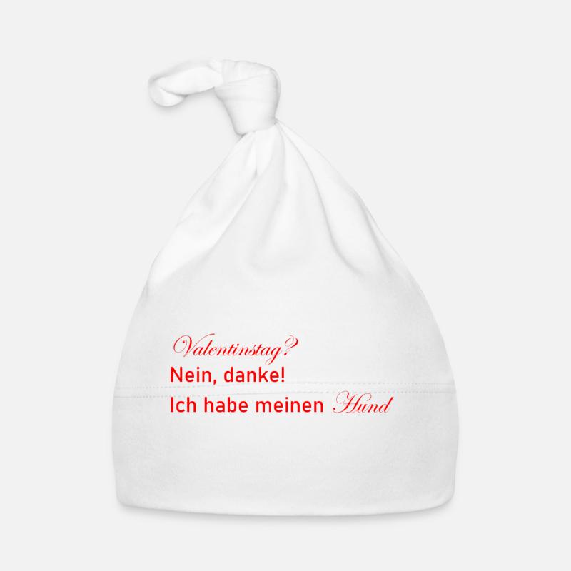 Valentinstag Geschenk Geschenkidee Hund Hündchen Baby Bio-Mütze