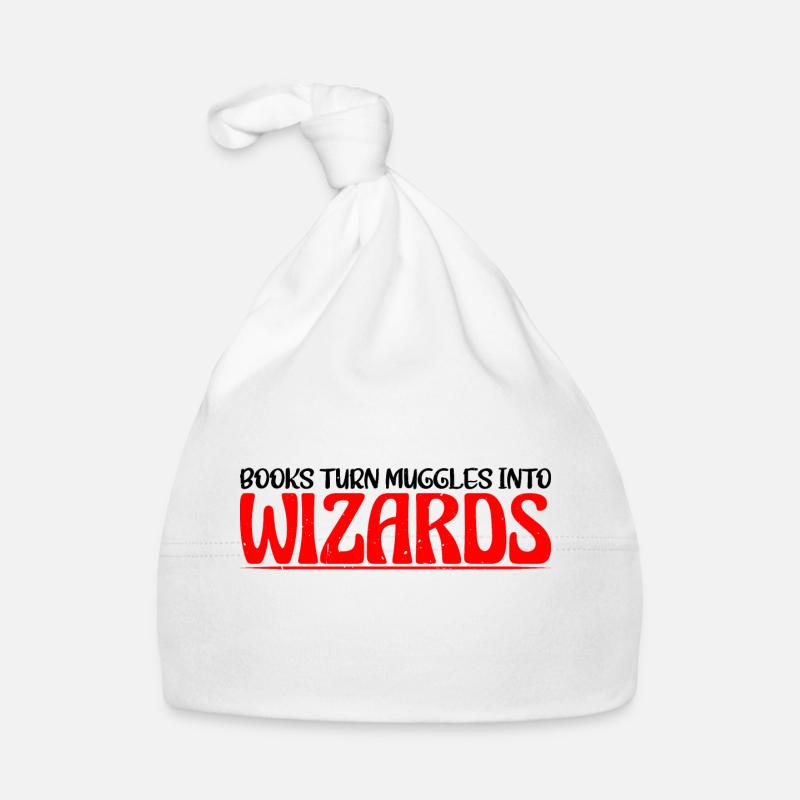 Books Turn Muggles Into Wizards 4 Baby Bio-Mütze
