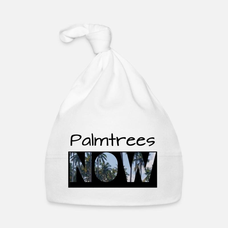 Les palmiers maintenant - Bonnet bio Bébé - blanc