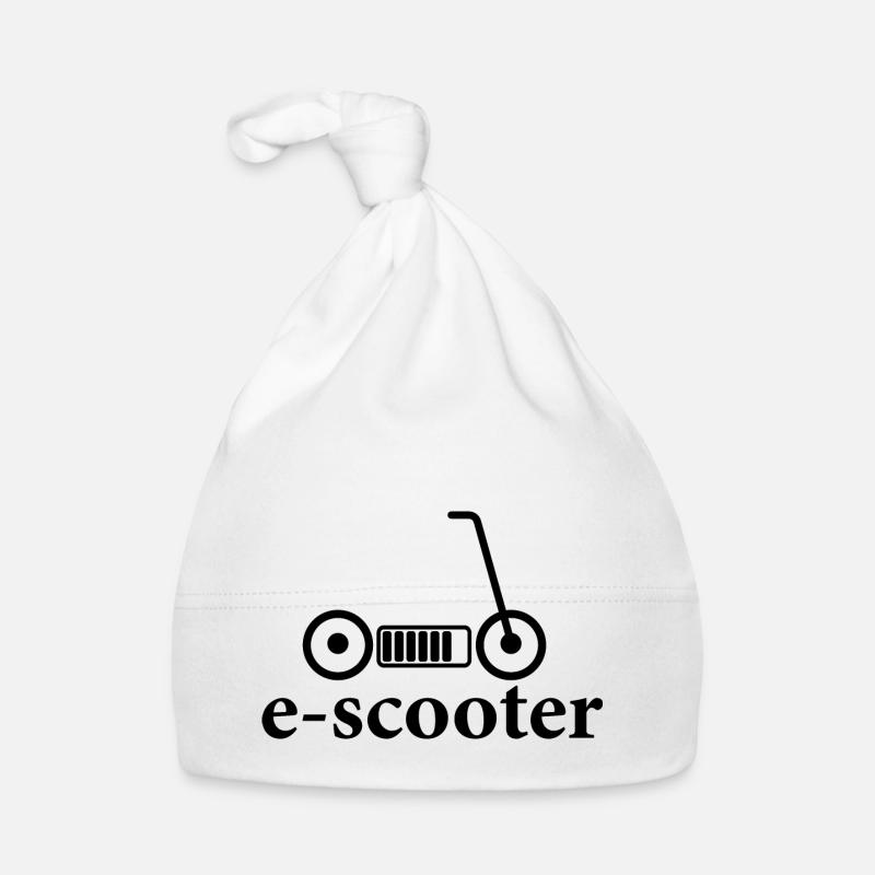 E-Scooter E-Roller Scooter - Baby Bio-Mütze - Weiß