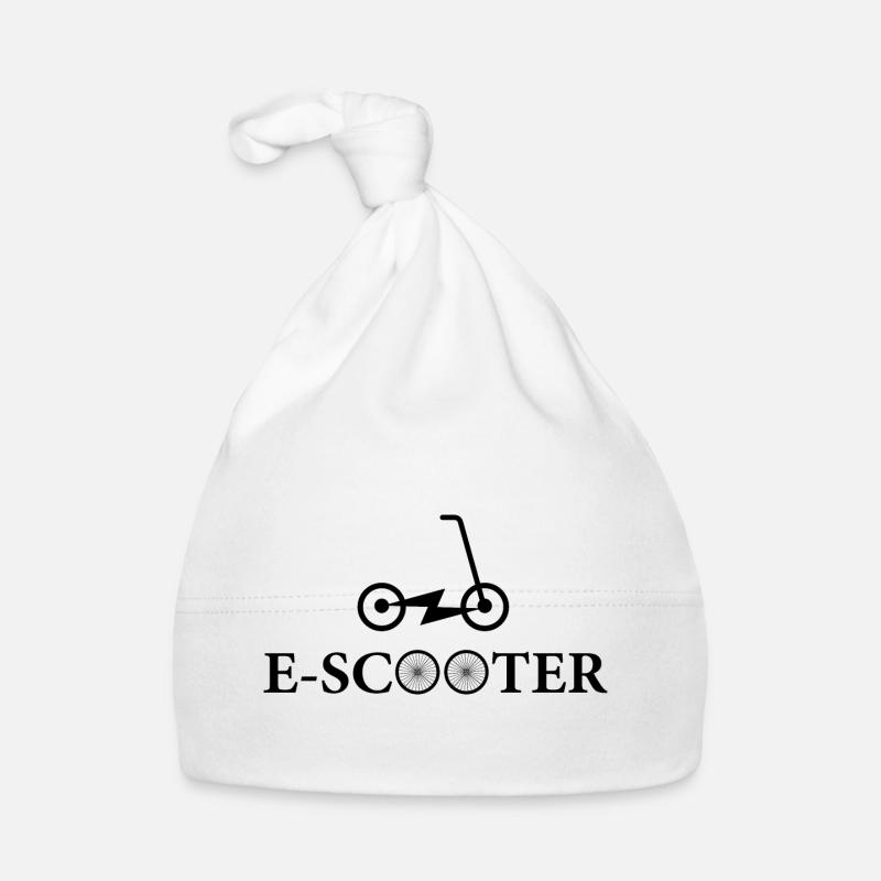 E-Scooter E-Roller Scooter - Baby Bio-Mütze - Weiß