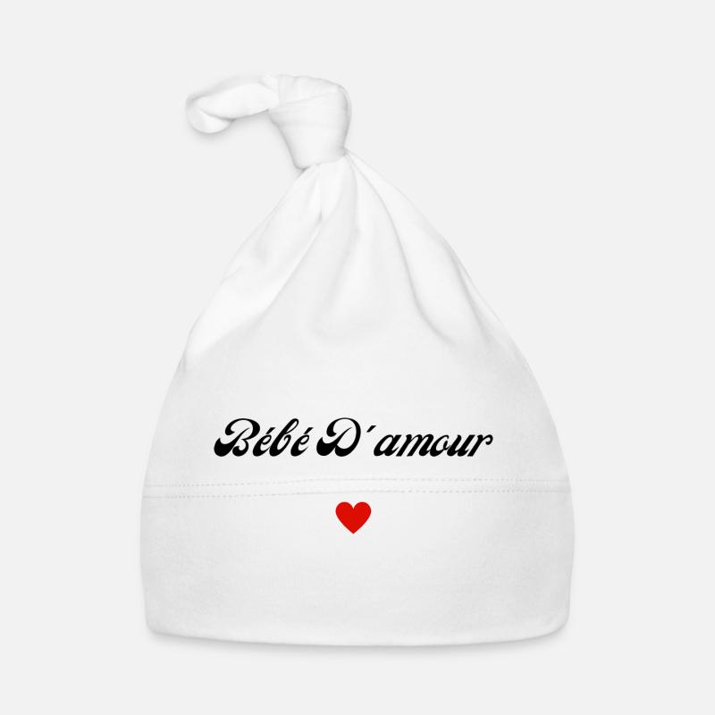 bébé d'amour - Bonnet bio Bébé - blanc