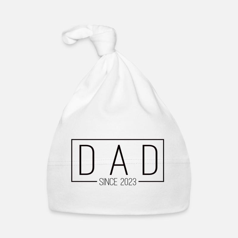 Dad Since 2023 black Baby Bio-Mütze