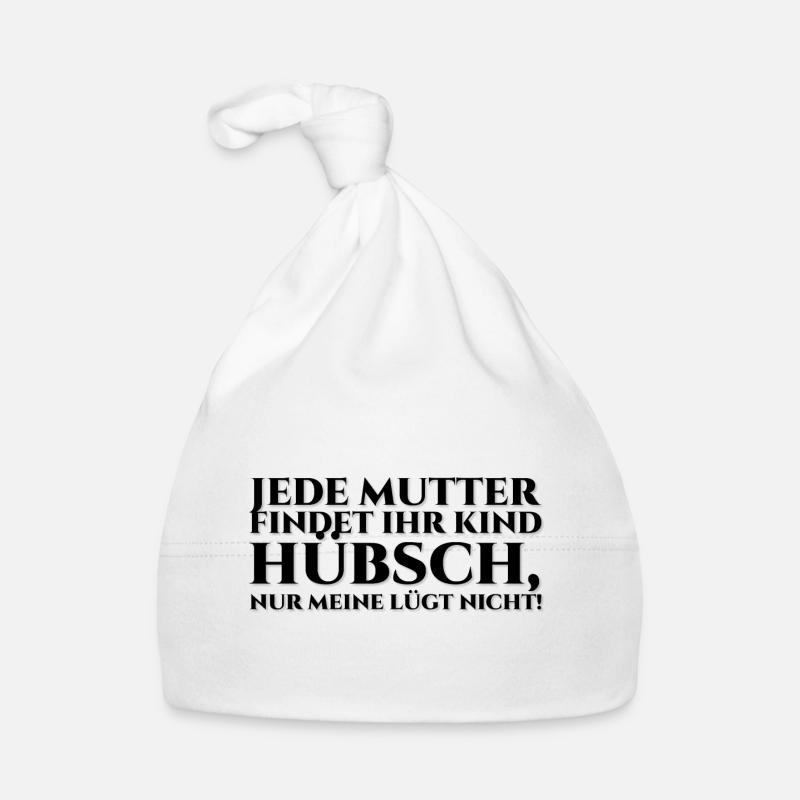 Jede Mutter findet ihr Kind hübsch - black Baby Bio-Mütze