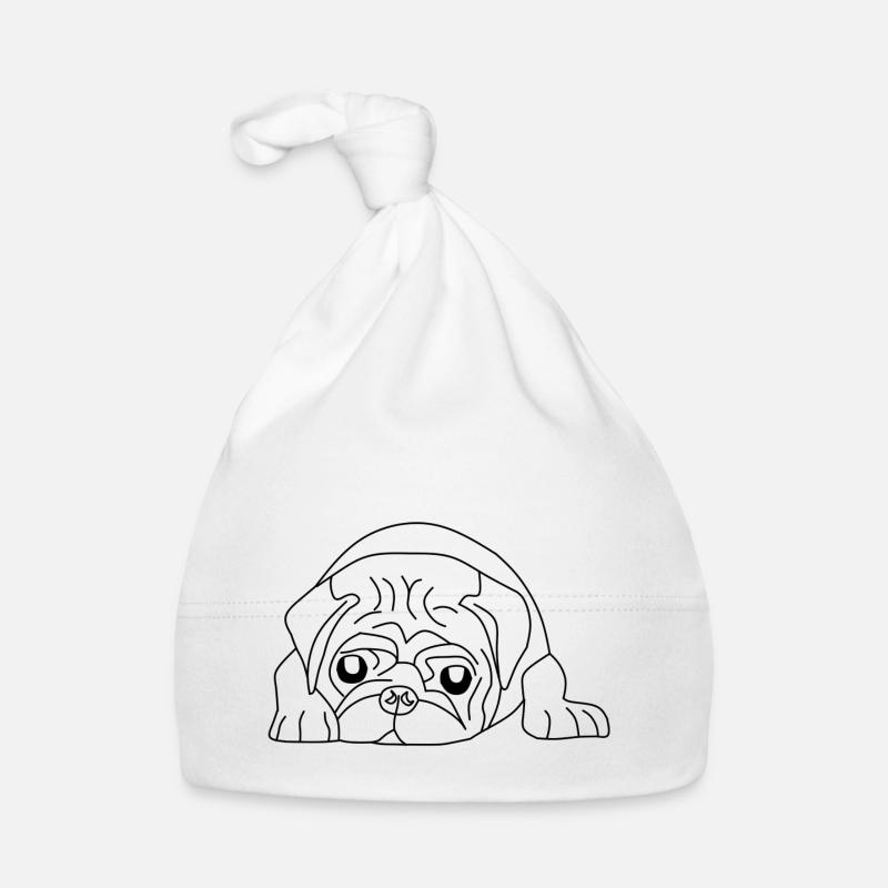Pug Face - Le compagnon mignon Bonnet bio Bébé