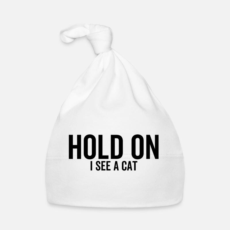 Warte Ich sehe eine Katze Baby Bio-Mütze
