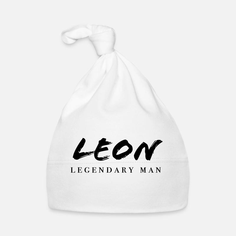 LEON legendary man Claim Marke | Vectorgraphic Baby Bio-Mütze